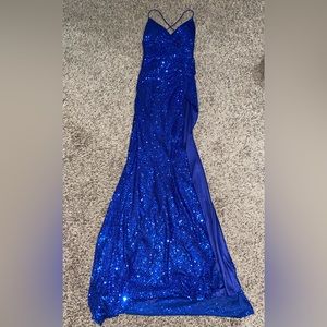 Size XS Blue Cinderella Divine Formal Dress